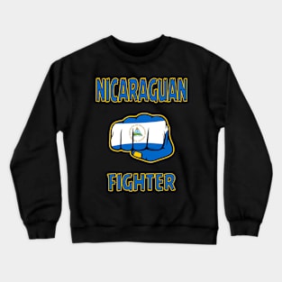 Nicaraguan Fighter, Nicaragua Flag, Nicaragua Crewneck Sweatshirt